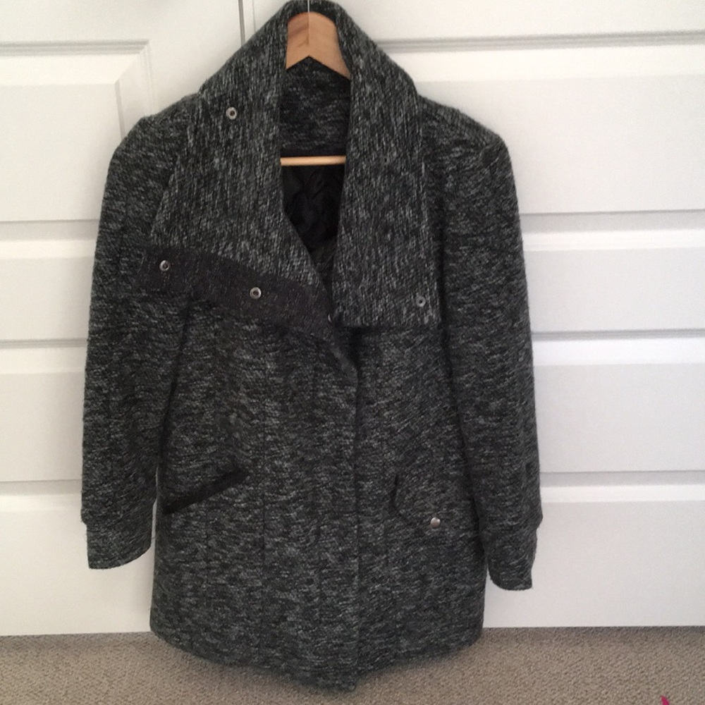 Topshop tweed/boucle winter coat